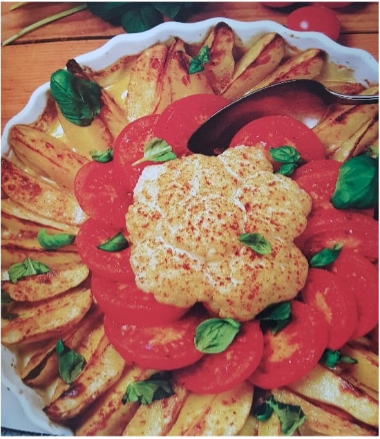 Kartoffel Tomaten Blumenkohl Auflauf